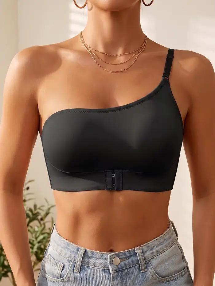 Soutien-gorge femme asymétrique sans armatures