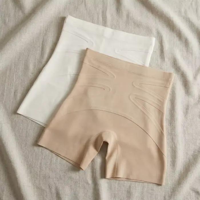 Culotte gainante post-partum taille moyenne sans couture pour femme, effet ventre plat et rehausseur de fesses