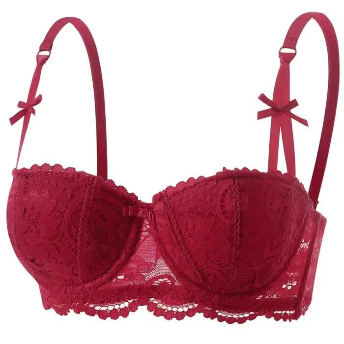 Soutien-gorge push-up en dentelle française pour femme