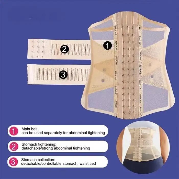 Invisible Double ceinture Corset été façonnage sous-vêtements minceur gaine femme ventre plat taille formateur corps Shaper Shapewear femmes
