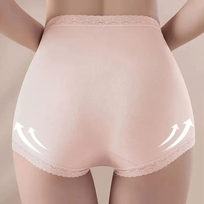 Femmes Sexy dentelle culottes taille haute sans couture hanche ascenseur slips sous-vêtements femme minceur respirant confortable caleçon Lingerie