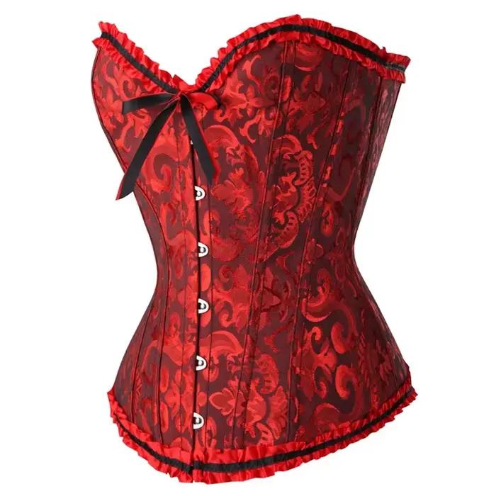 Corsets sexy en dentelle florale pour femmes