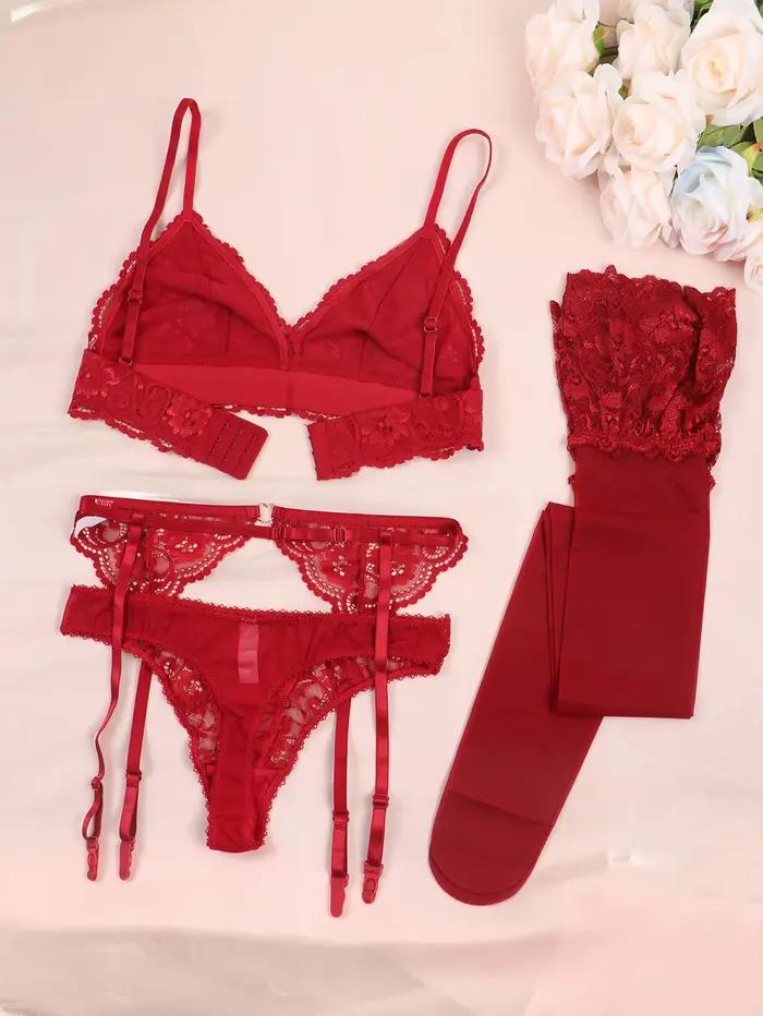 Varsbaby Ensembles de soutien-gorge en dentelle pour femme