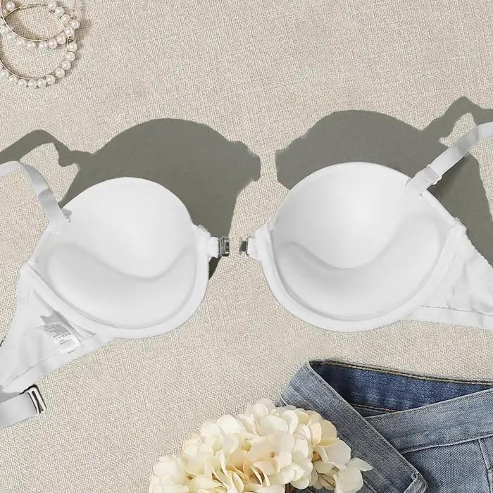 BEAUWEAR fermeture avant Demi soutien-gorge pour femme plaine Invisible T-shirt