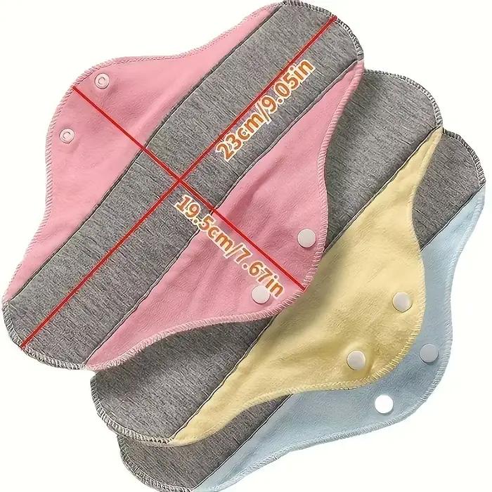 1/3/6 pièces Culottes absorbantes réutilisables en coton pour adultes