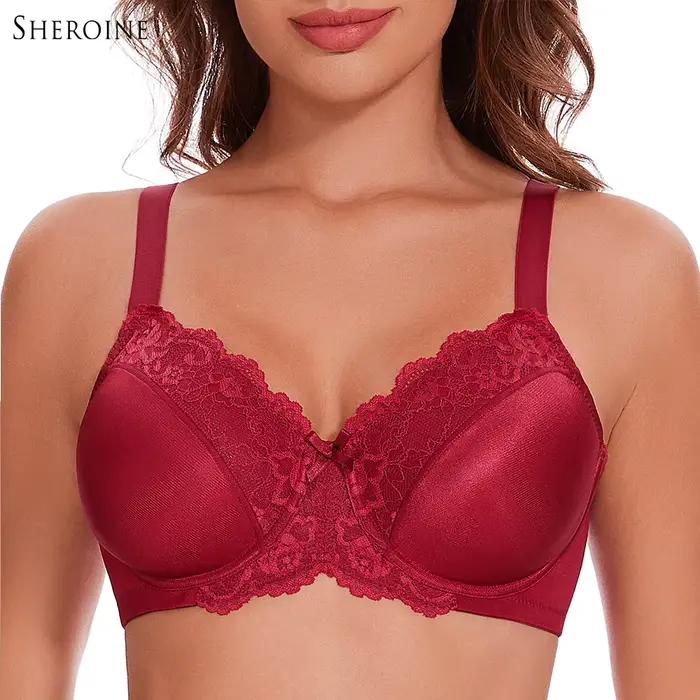 Soutien-gorge à armatures en dentelle florale pour femme