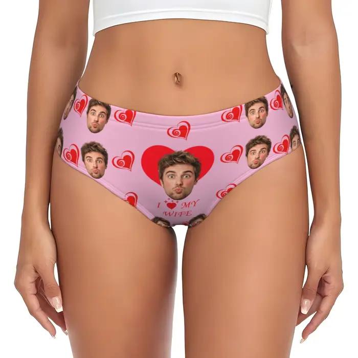 Lingerie personnalisée avec photo du visage pour femmes