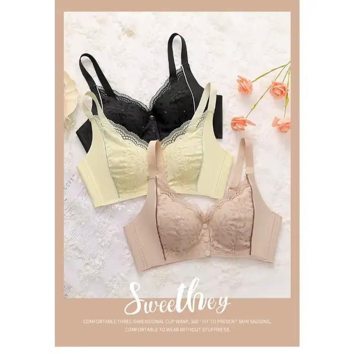 Soutien-gorge sans armatures à boucle avant