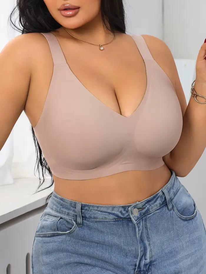 Soutien-gorge grande taille sans couture en gelée de silicone