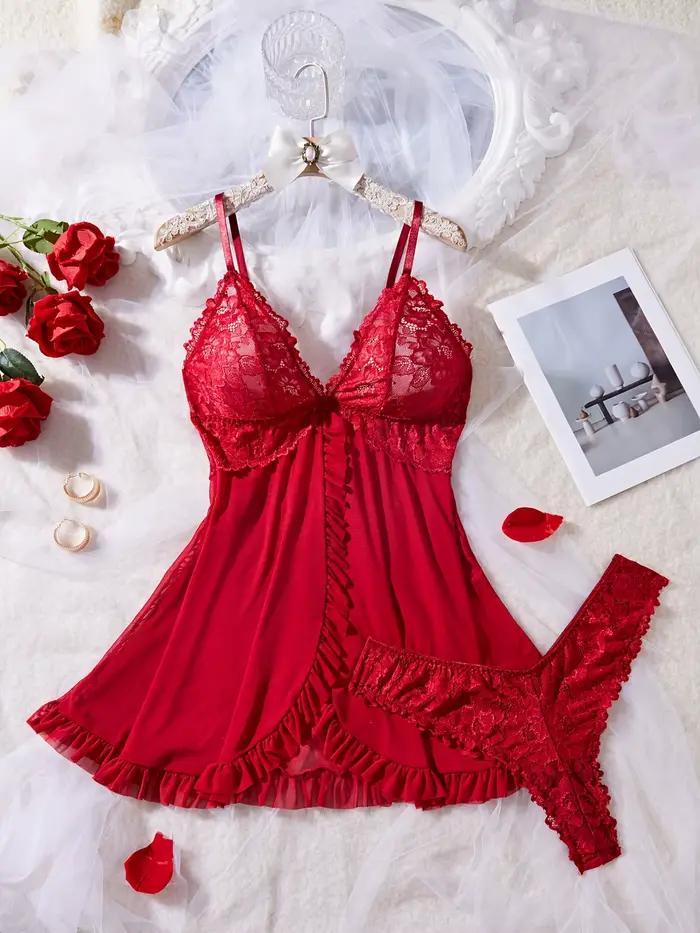 Ensemble de Lingerie Sexy en dentelle pour femmes