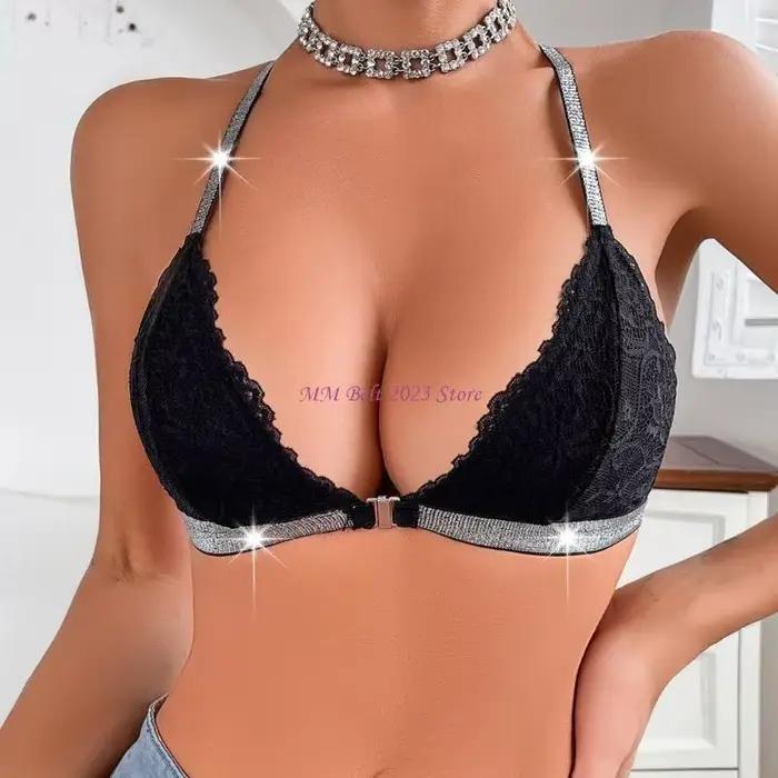 49ME – haut Bralette en dentelle avec fermeture frontale