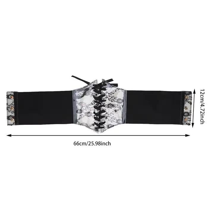 Ceinture Corset à Lacets pour Femmes à la Mode, Style Rétro pour Femmes Convient aux Tenues Décontractées et aux Occasions Spéciales