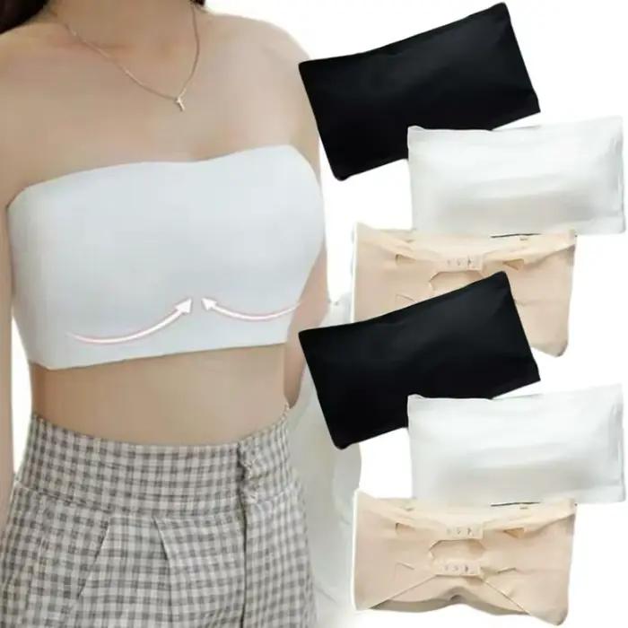 Soutien-gorge sexy sans bretelles, push-up, sans armatures, pour femme, dos élégant, antidérapant, sans couture, invisible, bralette sans bretelles, lingerie