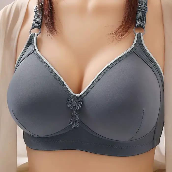 Soutien-gorge froncé confortable et lisse pour les mères d'âge moyen et âgées