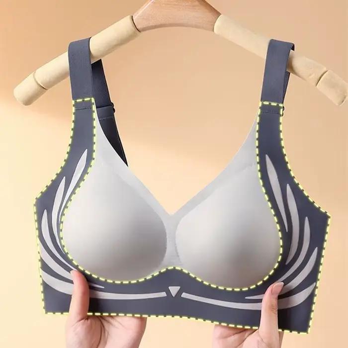 Soutien-gorge froncé de grande taille pour femmes