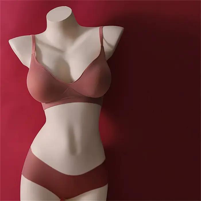 Soutien-gorge push-up respirant sans anneau en acier pour femme