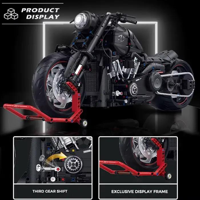 Breaker Halei – blocs de construction de modèle de moto, taille 1:5, briques techniques, décoration de bureau de voiture, assemblage, jouet pour enfant, cadeau