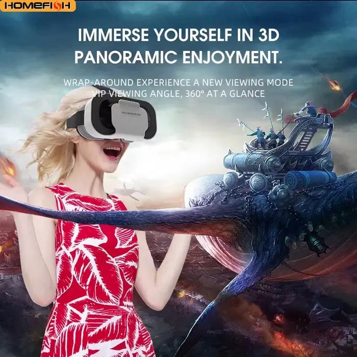 Lunettes VR Casque 3D Réalité Virtuelle Dispositif Casque Lunettes Lentilles Smartphone Mobile Téléphone Intelligent Realidade Viar VR