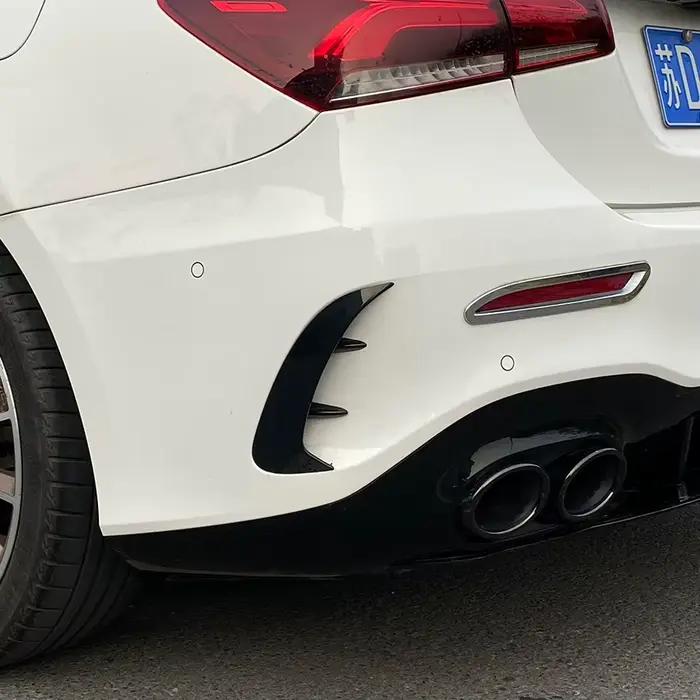 2019 à plus pour Mercedes classe A W177 berline A180 A200 A220 A250 A35 garniture de ventilation arrière garniture de pare-chocs lèvre côté Canards séparateur d'aileron