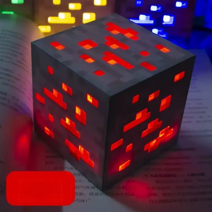 Lampe de nuit LED, Lampe torche de jeu, Lampe Coolie, Modèle de jouet, Lampe d'ambiance, Ornement lumineux, Lampe à minerai, Lampe de mineur à bouteille à couleurs changeantes