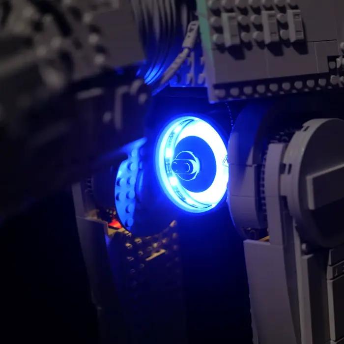 Jeu de lumières LED pour déambulateur de Combat AT-AT 75313 compatible 70888 (lumière LED uniquement, non inclus les briques modèle)