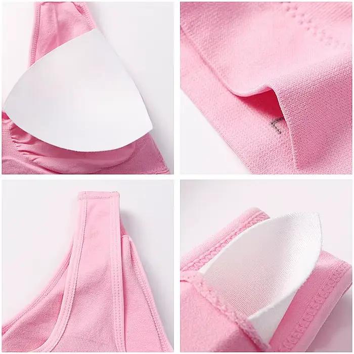 Queenral grande taille soutiens-gorge pour femmes sans couture soutien-gorge avec coussinets