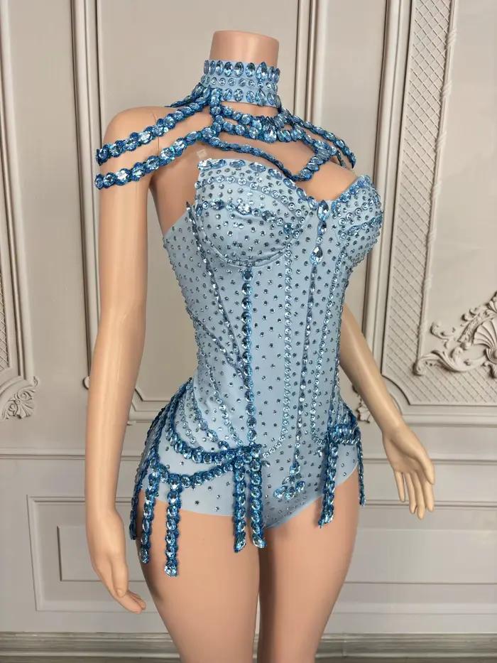 Combinaison Corset Sexy avec Col Amovible
