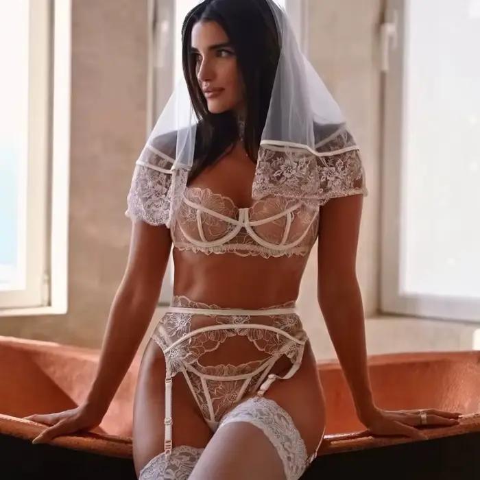 Nouveaux Ensembles de Lingerie Française pour Femme : Soutien-Gorge Brodé Fantaisie