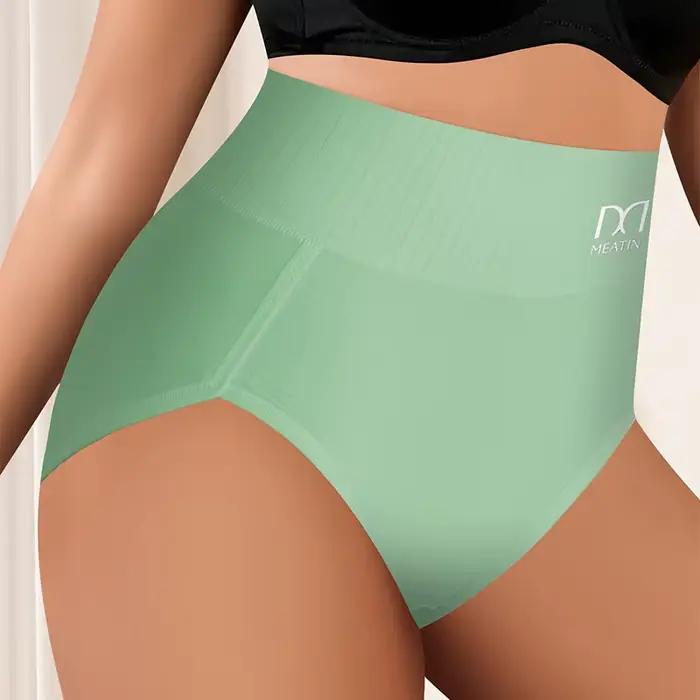 Taille haute Shaper culottes pour femmes sous-vêtements sans couture grande taille femme coton slips respirant intimes