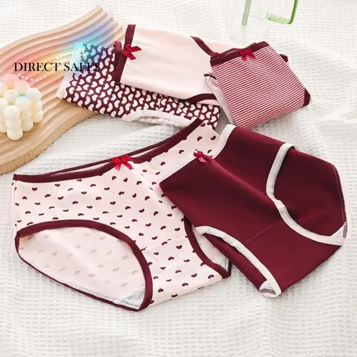 Lot de 5 Culottes Femme et Fille à Rayures