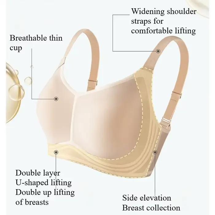 Gros seins montrent petits sous-vêtements pour femmes Ultra-mince sans marquage grande taille