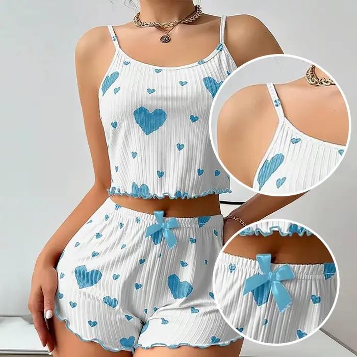 Ensemble de pyjamas College d'amour pour femmes