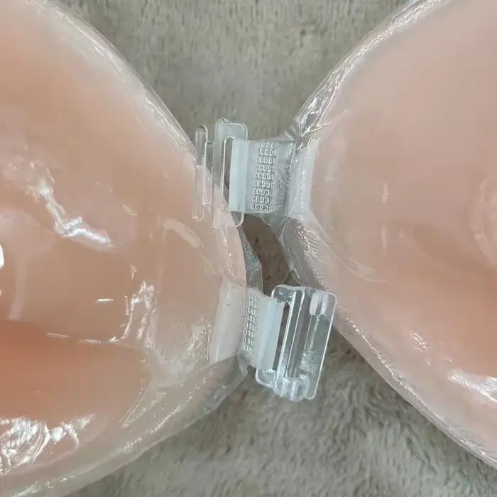 Soutien-gorge Push Up en Silicone, dos nu, adhésif collant, pour femmes, bonnets de Massage en Gel épais, Invisible, auto-adhésif, fermeture avant