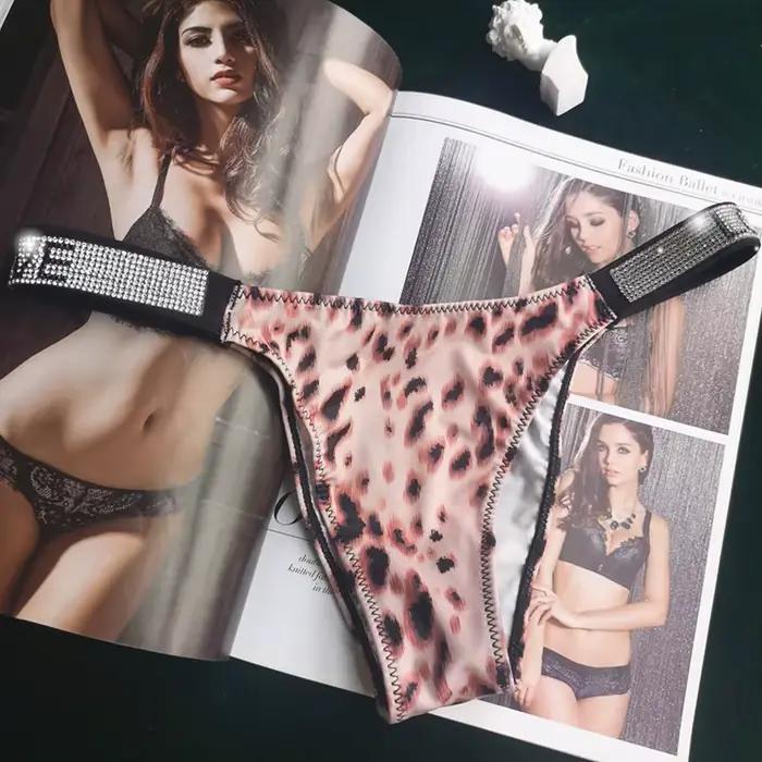 String sexy taille basse pour femme, sous-vêtement féminin, slip sans lueur