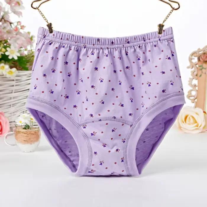 Sous-vêtements en coton doux respirant pour femmes d'âge moyen et aînées
