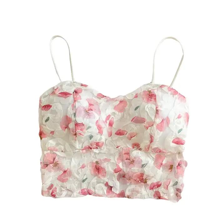 Lingerie Sweet Beauty – débardeur sexy à fleurs pour femmes