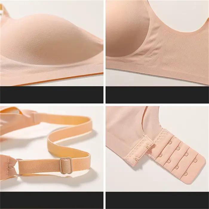 Soutien-gorge push-up respirant sans anneau en acier pour femme