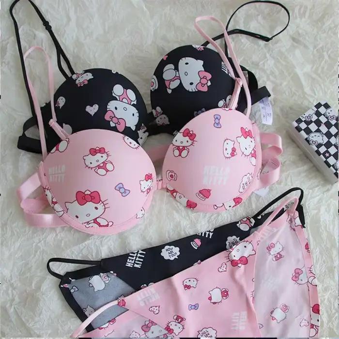 Ensemble de soutien-gorge Kawaii Sanrio pour femmes