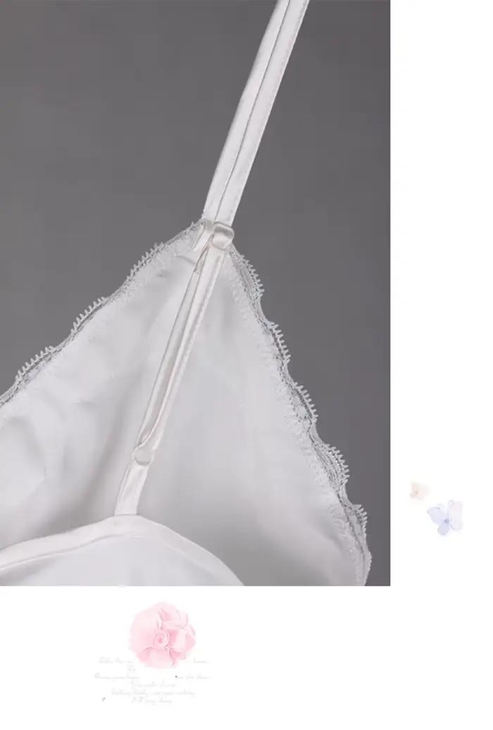 Chemises de nuit en dentelle col en v robe