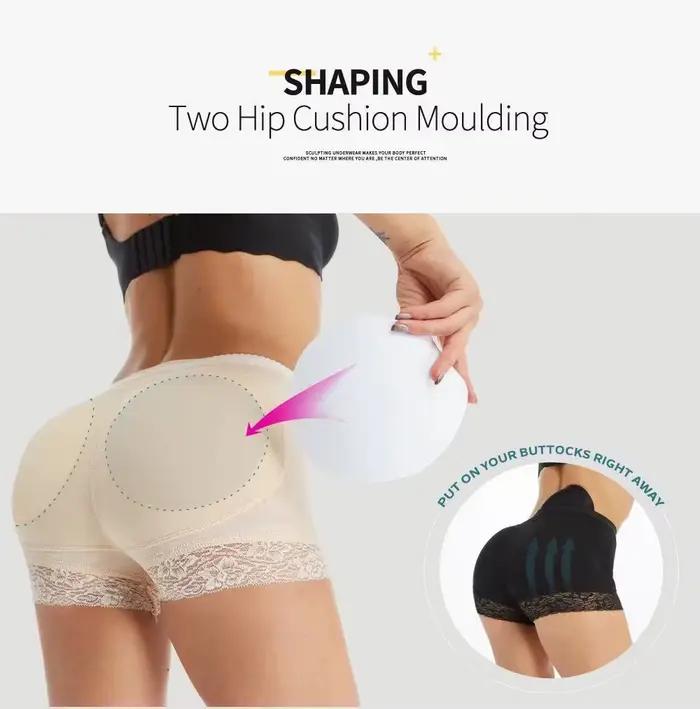 Femmes bout à bout culotte faux fesse corps Shaper sous-vêtements rembourrés dame ascenseur fesses taille haute ventre contrôle hanche culotte
