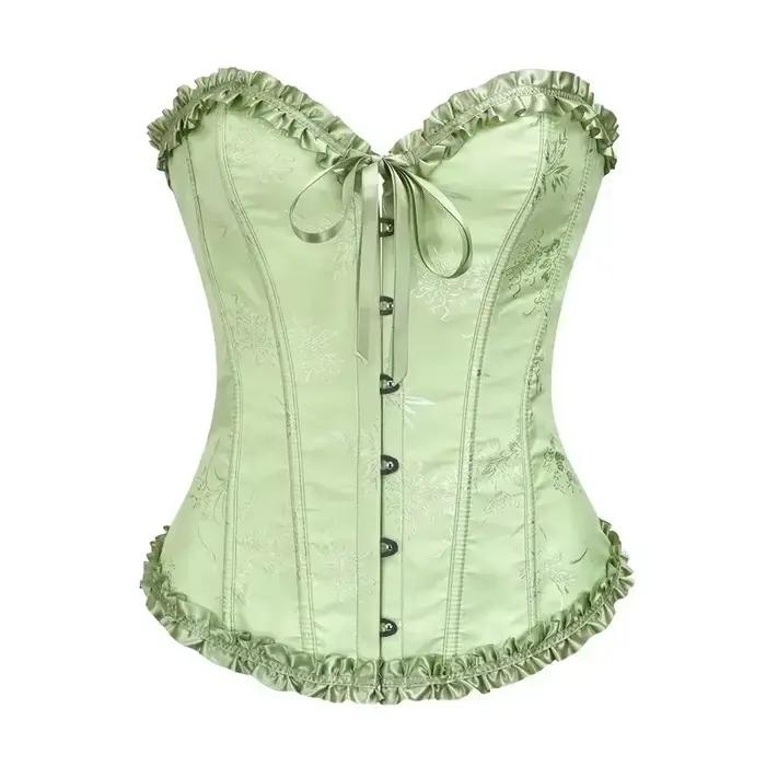 Corsets Bustiers pour femmes surbuste Corselet haut Sexy à lacets Jacquard Vintage mode fille corps forme Lingerie Korsett
