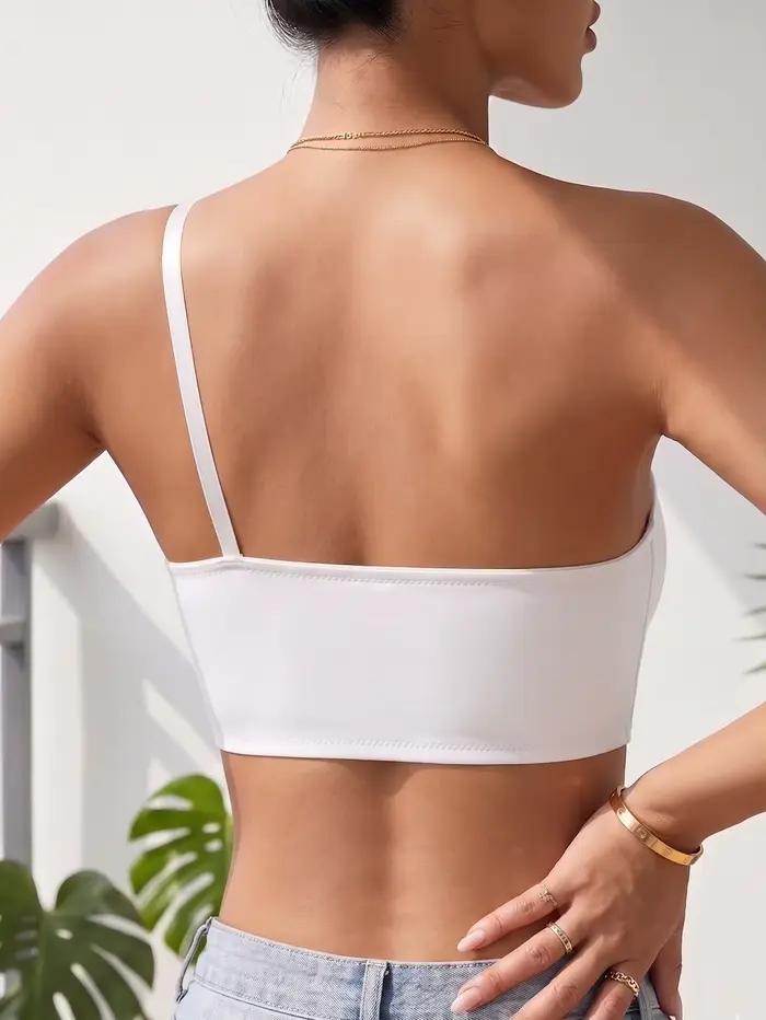 Soutien-gorge femme asymétrique sans armatures