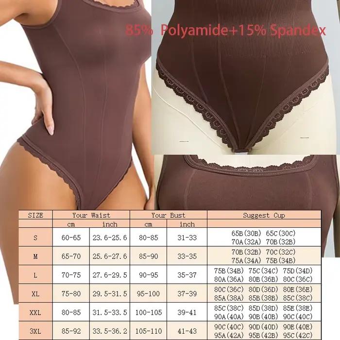 GUUDIA débardeur body dentelle col carré Shapewear