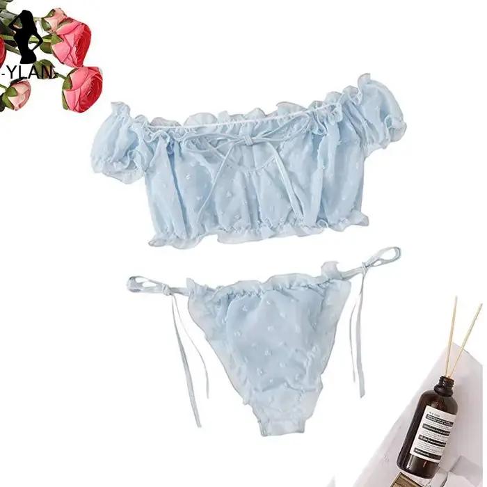 Ensemble de lingerie sexy pour femme en maille