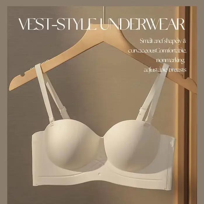 Soutien-gorge femme demi-tasse Push Up petits seins montrent plus grands