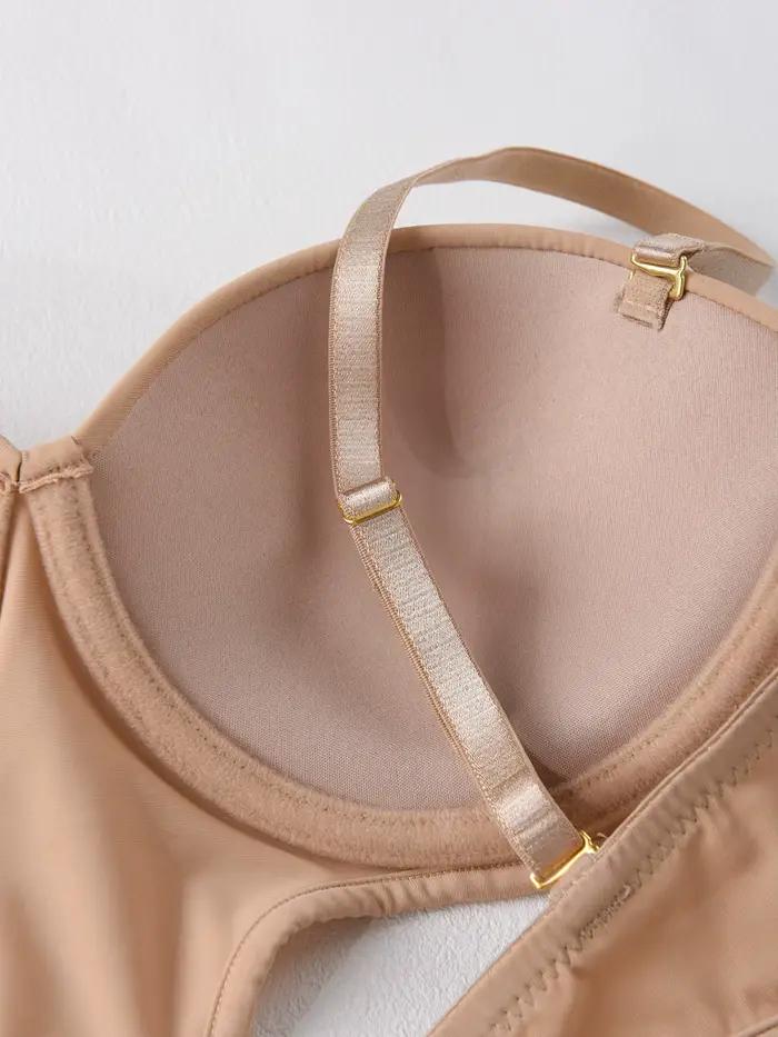Soutien-gorge sexy élégant T-shirt underton beau dos demi-tasse taille lisse et exposée