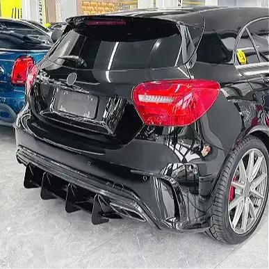 Diffuseur de pare-chocs arrière, séparateur, spoiler, kit carrosserie pour Mercedes Benz Classe A W176 A180 A200 A250 A260 A45 AMG Hatchback 2013-2018