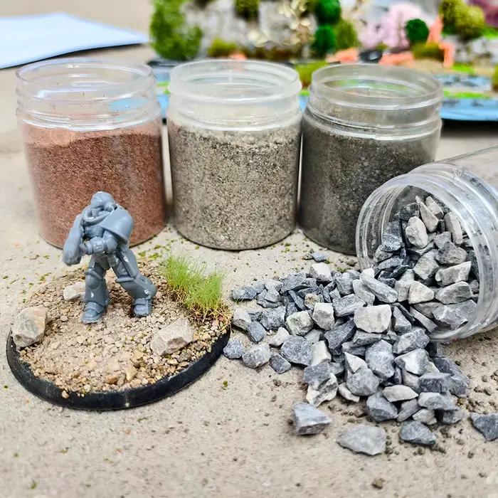Pierre de gravier Miniature de 140ML, Micro gravier, roche de sol naturelle pour bricolage, scène de Table de sable, jardin, Train ferroviaire, matériel de pavage de route