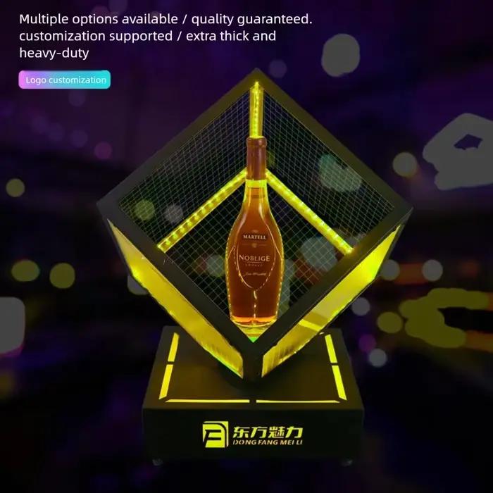 Présentoir à vin VIP pour bar et discothèque, présentoir LED pour whisky, vin et champagne, présentoir à vin créatif pour bar et discothèque