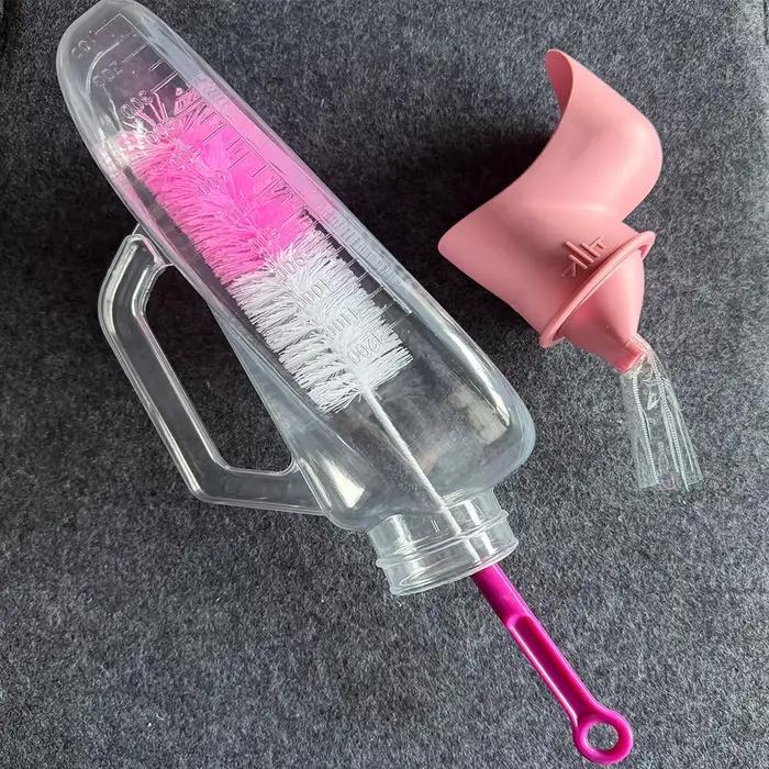 Urinoir féminin 40 oz, bouteille anti-fuite avec poignée, idéal pour une utilisation au chevet et de nuit | Urinoir portable pour les voyages en voiture, la convalescence hospitalière, les soins a